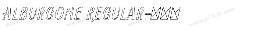 Alburgone Regular字体转换